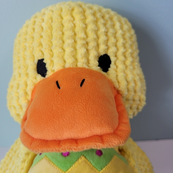 Patchwork Pet Chick with Easter Egg Premium Dog Toy Chenille Plush 2 in 1 Large - Picture 9 of 9